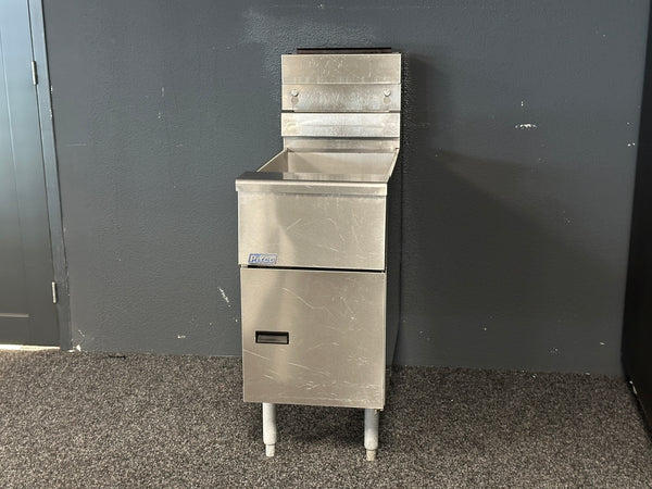 Pitco SG14 gasfriteuse, gebruikt en gereviseerd, RVS uitvoering